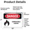 Signmission Combustible Liquids Danger Sign, Vinyl Decal, 10in W x 7in L, 2PK OS-2PACK-DS-D-710-L-1072 - alternate 6